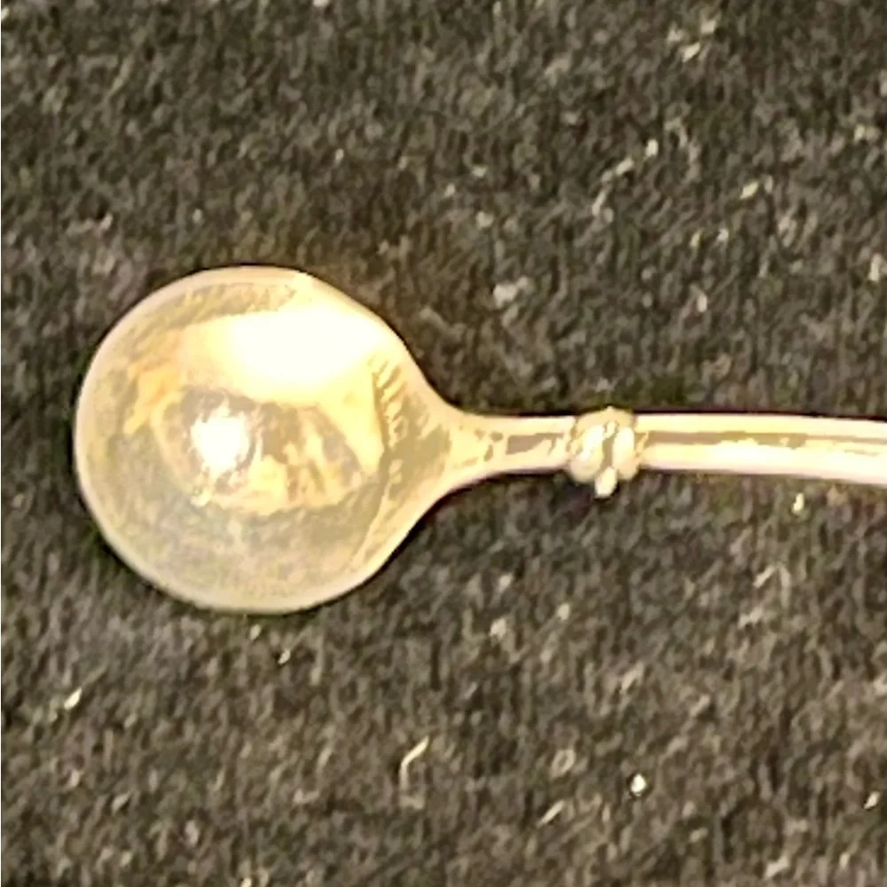 Vintage Wallace Sterling Silver Rose Point Spoon Brooch Pin - MCM Fine Jewelry
